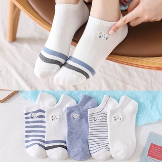  Tất nữ nhún cao cổ trắng mặt cười nhỏ phong cách hàn quốc