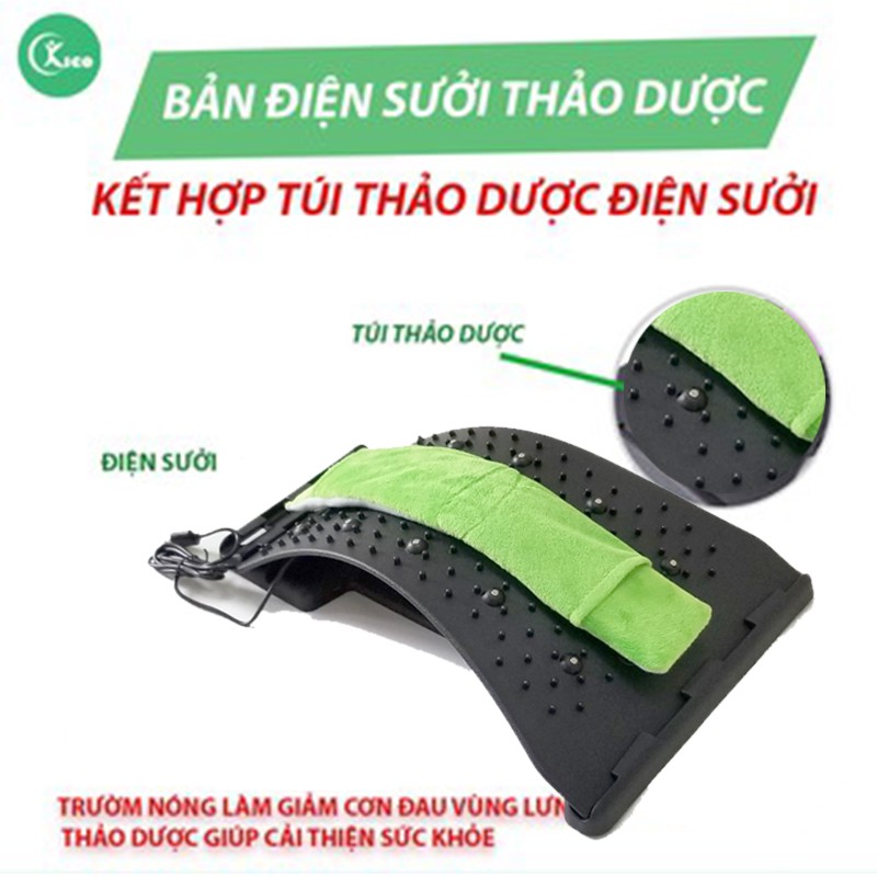 Khung nắn chỉnh cột sống NHIỆT ĐIỆN SƯỞI THẢO DƯỢC cao cấp, khung định hình cột sống Doctor Spine kết hợp sưởi điện