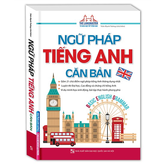 Sách - The Langmaster - Ngữ Pháp Tiếng Anh Căn Bản (Sách Màu) - 4077735883990