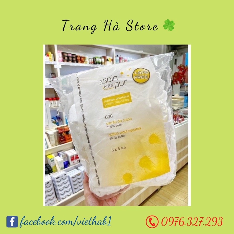 Bông tẩy trang hữu cơ 600m