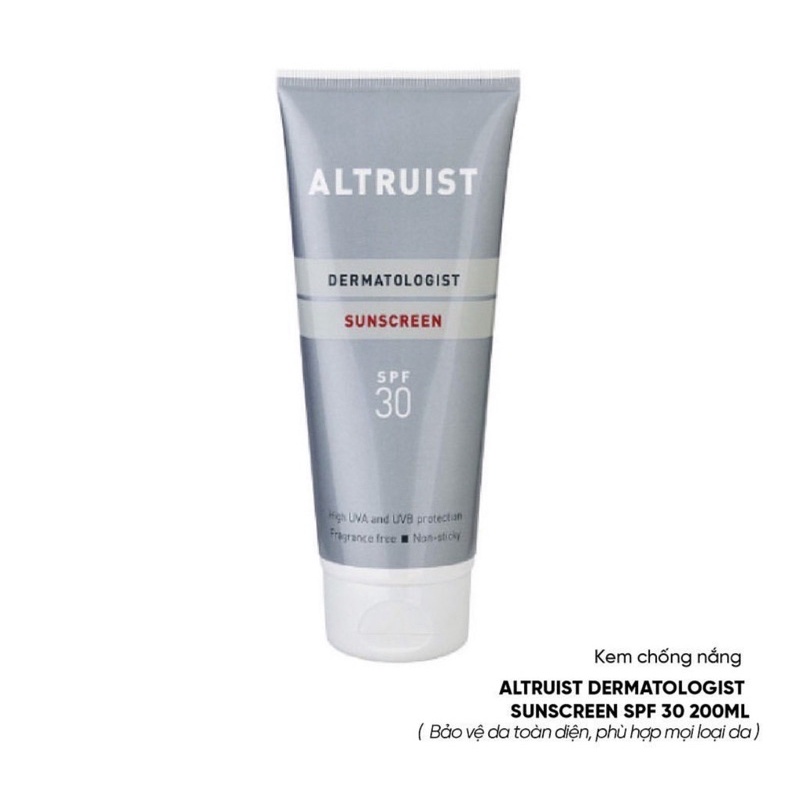 Kem chống nắng Altruist Dermatologist Sunscreen