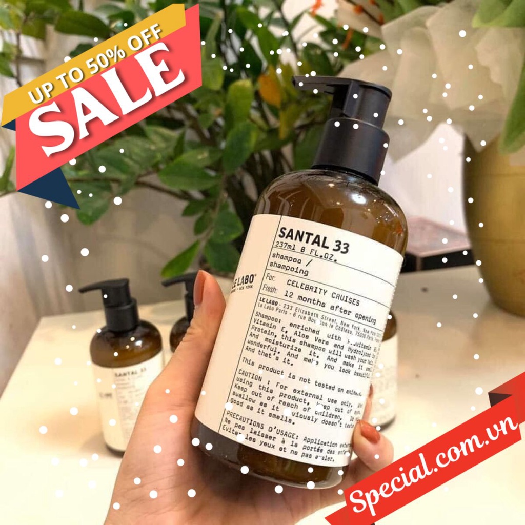 (Chính Hãng) Sữa Tắm Thơm Cao Cấp Le Labo Santal Mùi 33 237ml