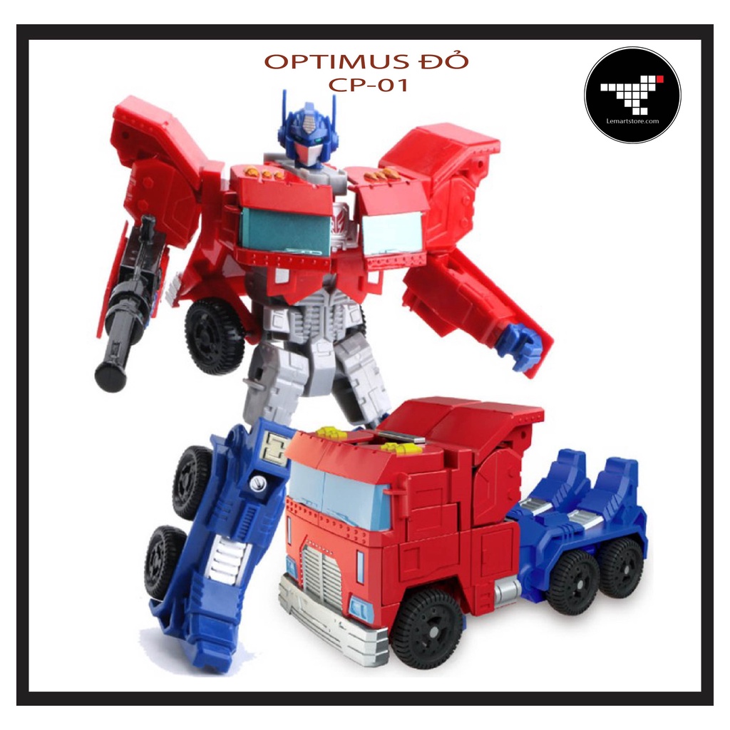 RÔ BỐT TRANSFOMRER OPTIMUS PRIME NGƯỜI MÁY BIẾN HÌNH- XOAY LẮP BIẾN ĐỔI HÌNH DẠNG THÀNH Ô TÔ