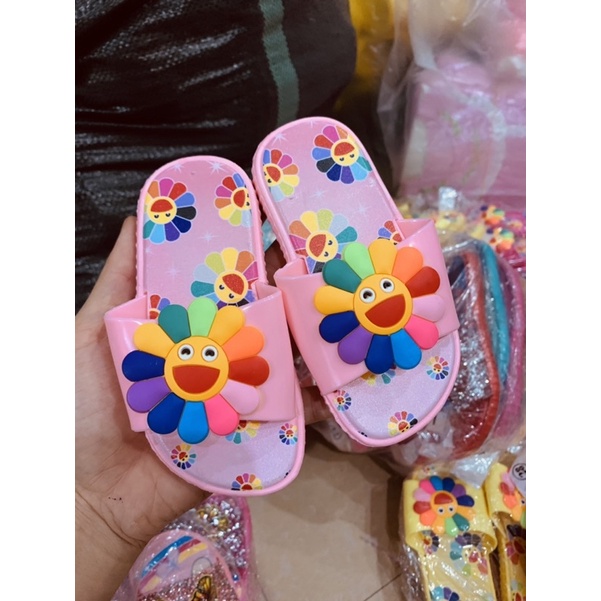 Hoa Mặt Cười Dép lê cho bé