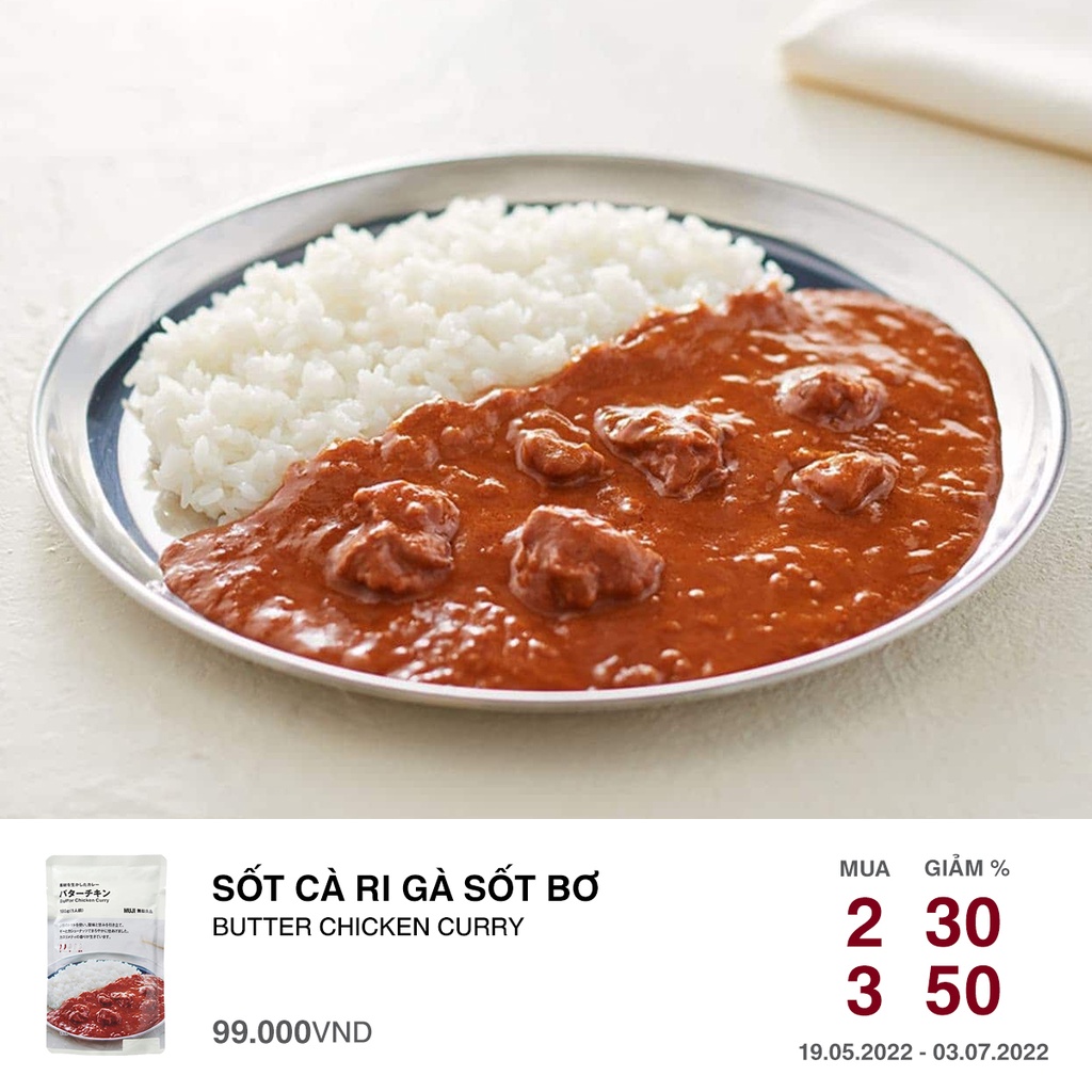 Muji Số Ca Ri Ga Sốt Bơ 180g đồ ăn Chế Biến Sẵn Bachhoaxanh Com