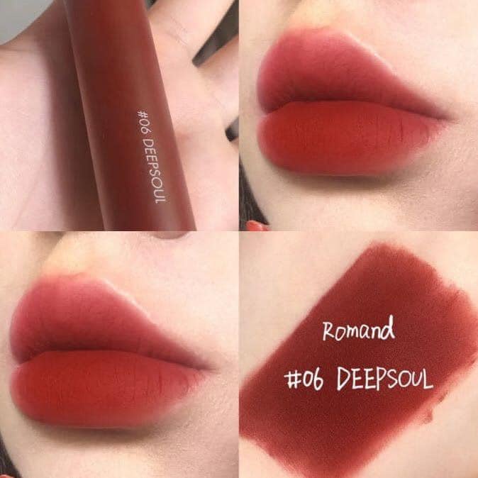 Son kem lì  Romand Zero Velvet Tint 06 Deep Soul màu đỏ nâu | WebRaoVat - webraovat.net.vn