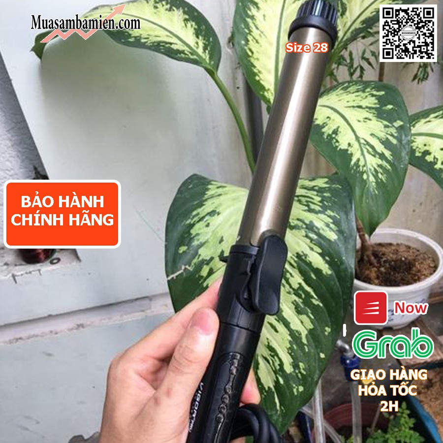 Máy uốn tóc xoăn lọn Hàn Quốc chuyên nghiệp Pro 2406 xoay trục 360 độ làm xoăn đẹp