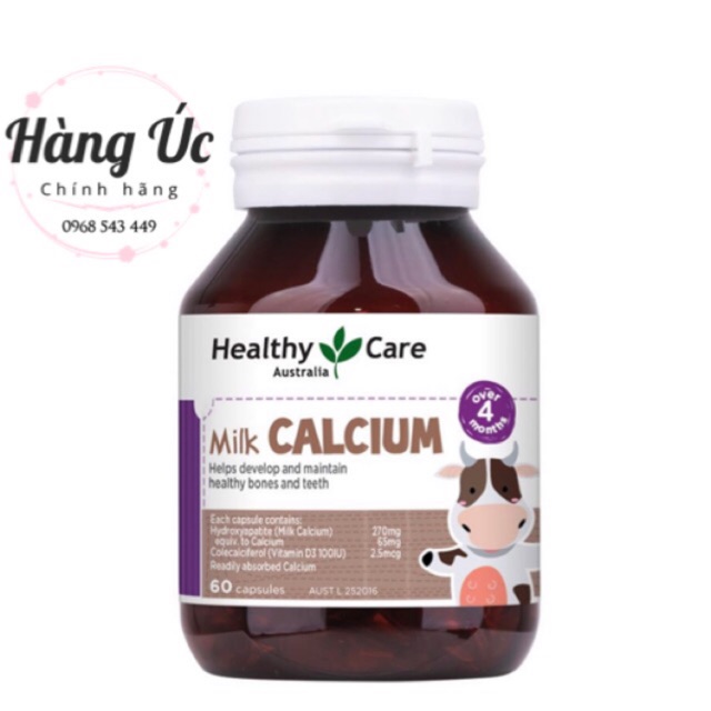 Canxi milk Healthy Care🍀Freeship🍀 Canxi sữa Healthycare Úc