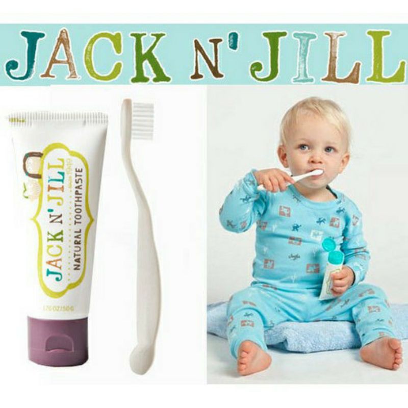 (Hàng Chính hàng) Kem đánh răng Hữu cơ Jack&amp;Jill của Úc cho bé