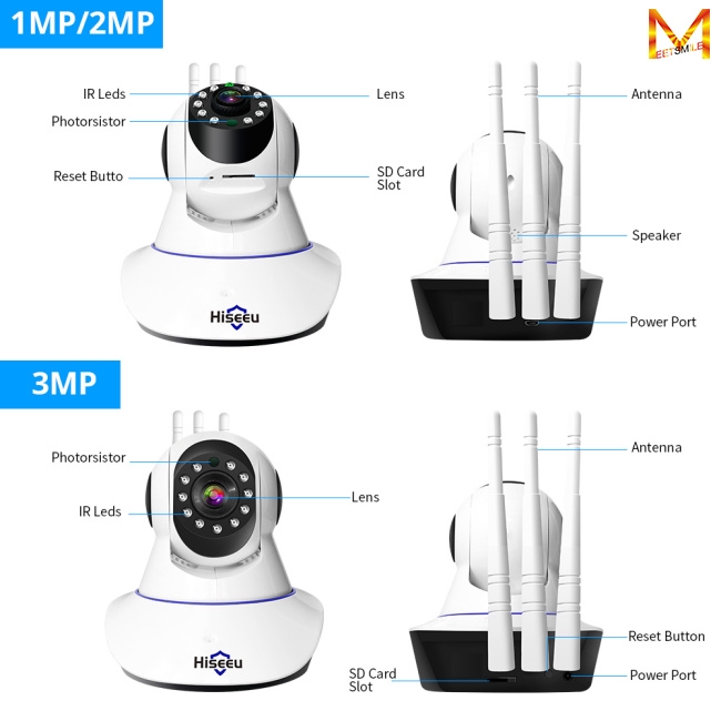 Bộ Nhớ Camera 1080p 3mp Wifi P2P Hd Cctv