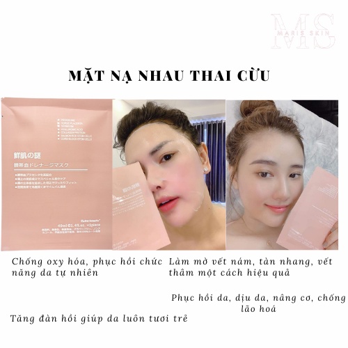 Mặt nạ nhau thai cừu cho da dầu