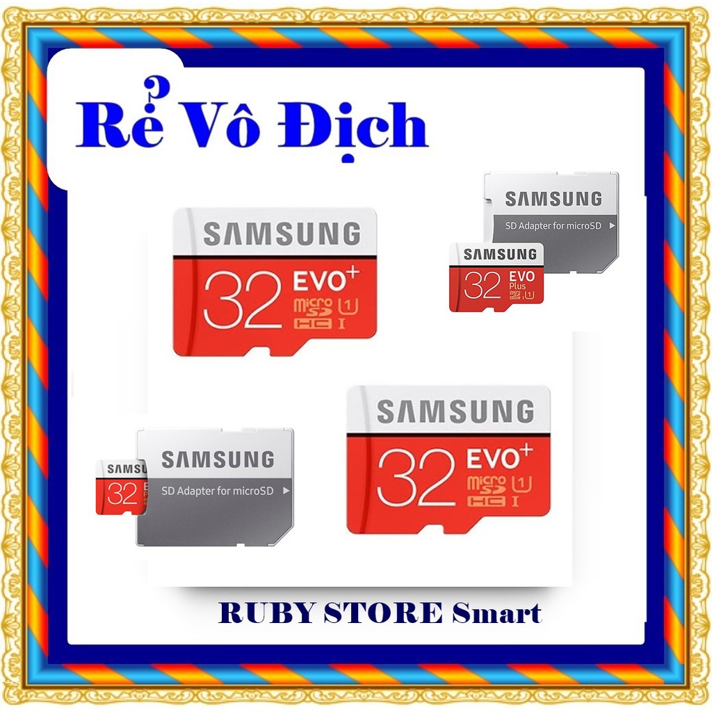 Thẻ Nhớ 32G Samsung U3 Plus Tốc độ cao Tặng Kèm Adapter