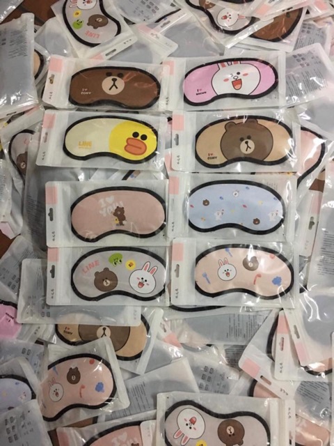 Bịt mắt ngủ Line Friend ( Mẫu ngẫu nhiên) | BigBuy360 - bigbuy360.vn