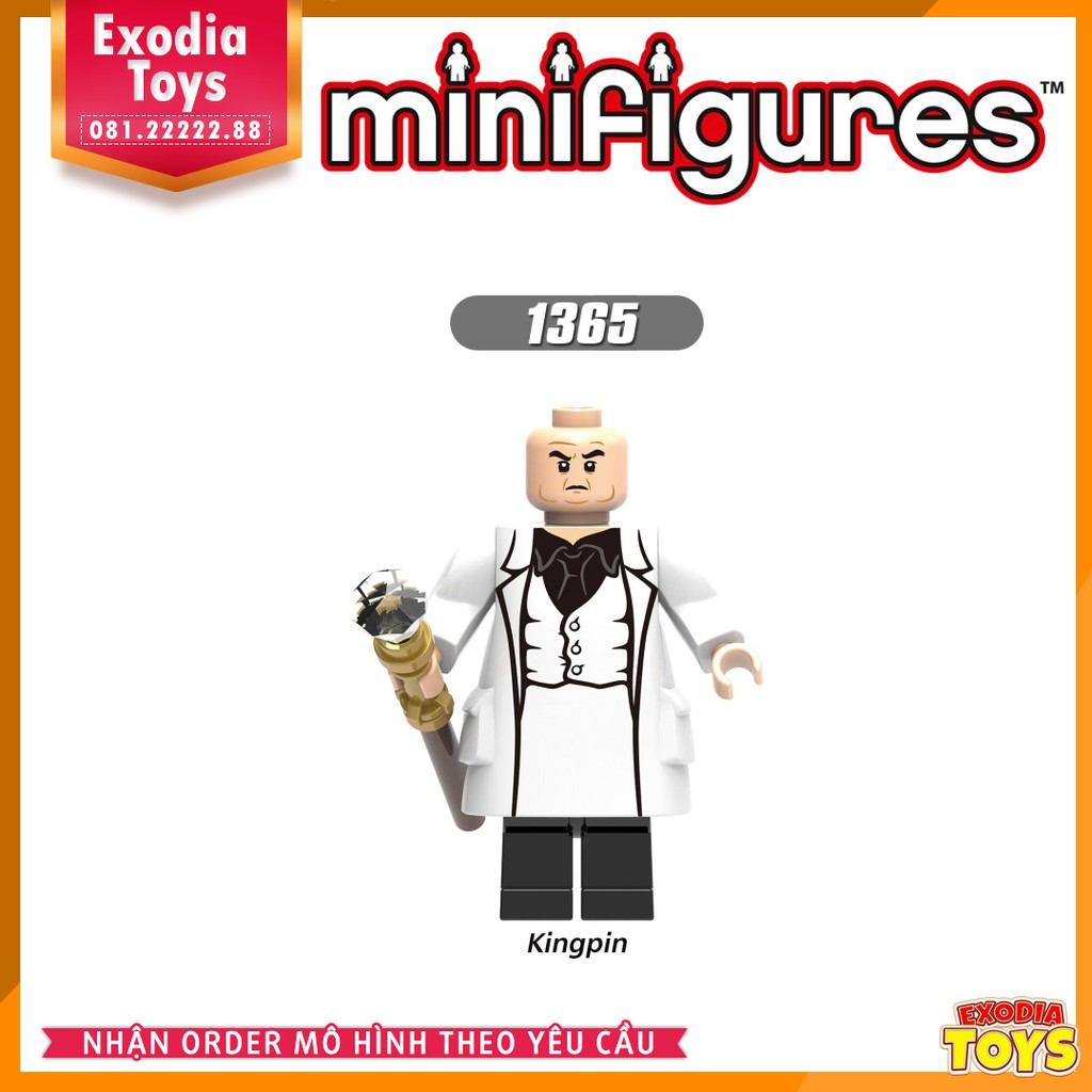 Xếp hình Minifigure Marvel Biệt Đội Siêu Anh Hùng Avengers và Kẻ Phản Diện - Đồ Chơi Lắp Ghép Sáng Tạo - X0270