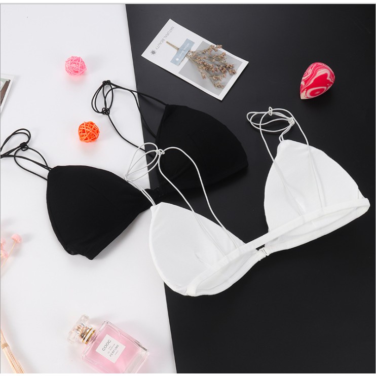 Áo bra cotton 2 dây, áo lót ngực thắt vai cao cấp quyến rũ cho nữ M19 | BigBuy360 - bigbuy360.vn