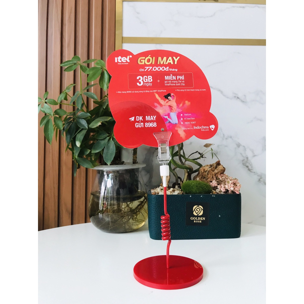 Wobbler để bàn, đế quảng cáo
