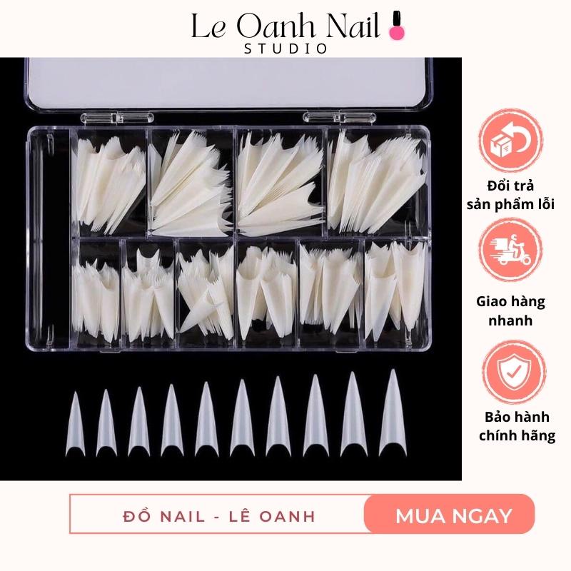 Móng tip nối nhọn dài, Móng tip dài chuẩn mỏng đẹp chất lượng cao