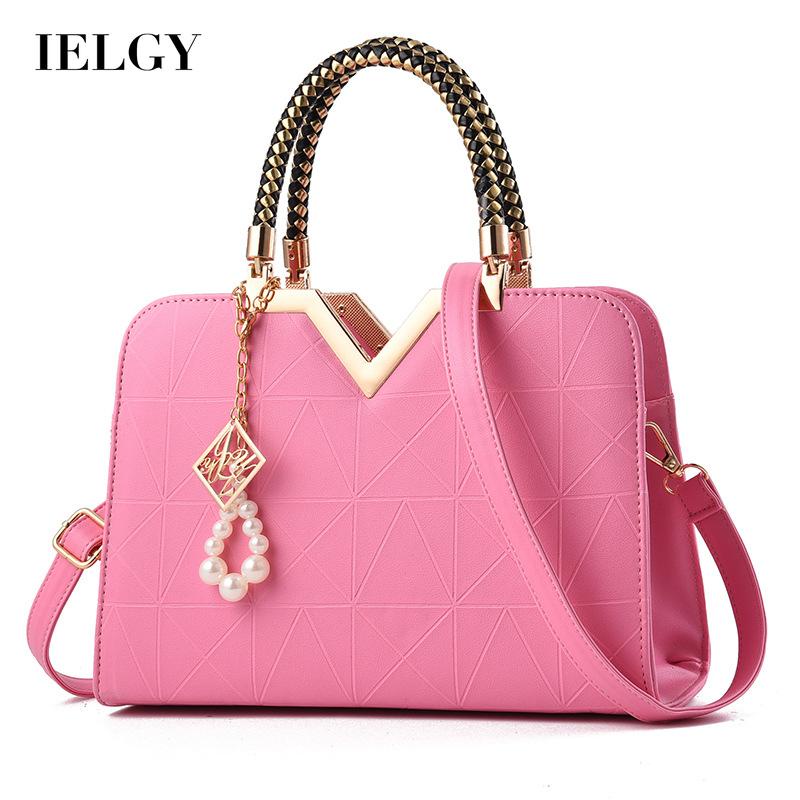 Túi đeo chéo IELGY kích thước lớn phong cách Hàn Quốc thời trang đơn giản dành cho nữ