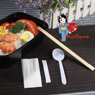 100 Bộ đồ ăn Takeway 4 in 1 _ THÌA ( MUỖNG TRẮNG )