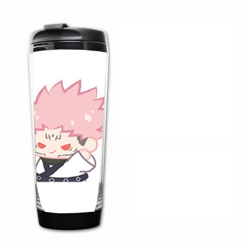 Bình nhựa đựng nước in hình JUJUTSU KAISEN VER TẬP THỂ DỤC anime chibi xinh xắn độc đáo