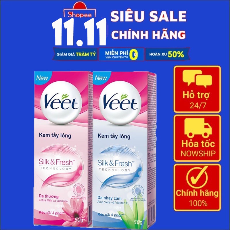 [Mã COSDAY giảm 8% đơn 150K] Kem Tẩy Lông Veet Pháp 100ml ⚡️𝑪𝒉𝒖𝒂̂̉𝒏 𝑪𝒉𝒊́𝒏𝒉 𝑯𝒂̃𝒏𝒈 ⚡️ Kem Tẩy Lông Chuẩn Chính Hãng