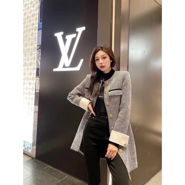 Áo khoác nữ dáng dài thiết kế mới sành điệu thương hiệu Gucci GG/GC cao cấp