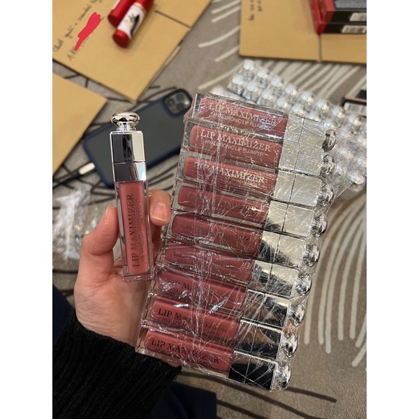 Son Dior Lip Maximizer Hyaluronic Lip Plumper màu 012 Rosewood FULLSIZE UNBOX
