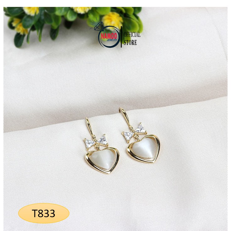 Khuyên Tai Nữ Bạc  T833 T834 Namoo Jewelry
