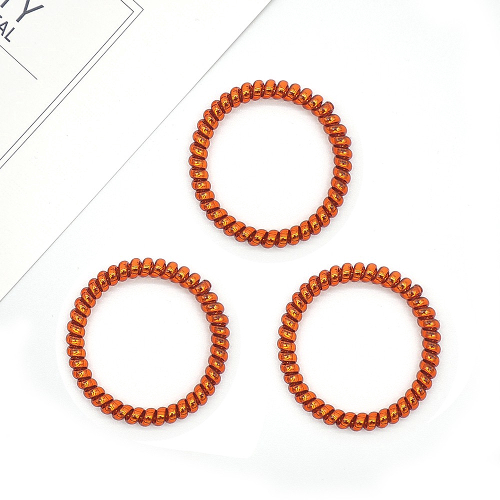 Bộ 12 dây thun cột tóc lò xo đơn giản cho nữ