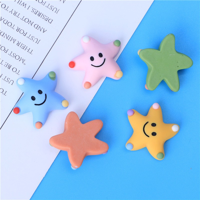 Charm (C464) slime/ Dụng Cụ Charm Trang Trí [Ko Keo &amp; Nút] Hình Bé Sao Biển (2.6x2.1cm)