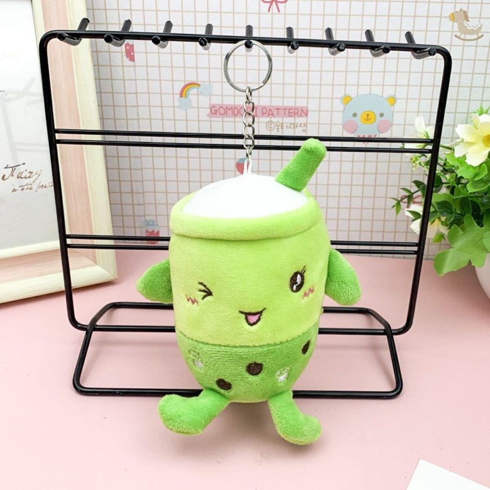 DARNELL Móc Khóa Hình Ly Trà Sữa Nhồi Bông Dễ Thương 12cm