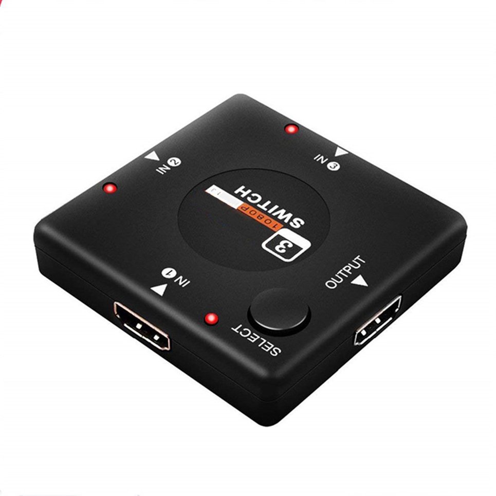 HDMI-compatible Mini Switcher 3 Devices To 1 Tv Switch Box Selector 3 In 1 Out