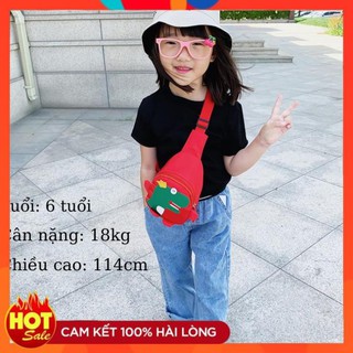 Túi đeo chéo, túi bao tử khủng long cho bé trai và bé gái