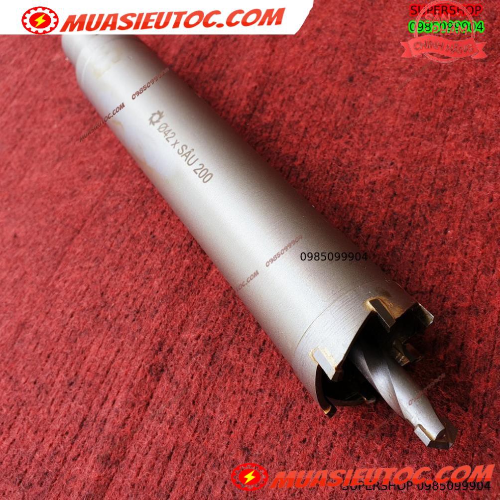 Mũi khoan rút lõi khoét tường gạch sâu Phi 42 x 200 mm không khoan bê tông, không khoan chế búa