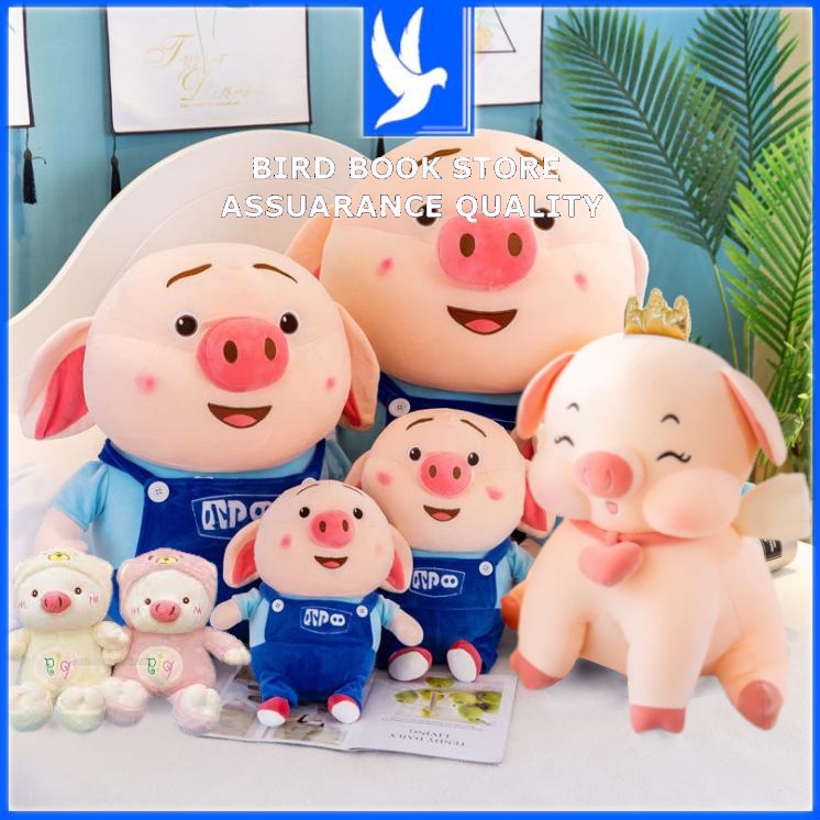 Gấu bông gối ôm cho bé hình lợn bông tiktok - gấu bông heo peppa mini Bird book