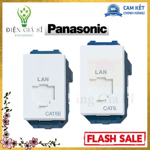 Ổ Cắm Mạng CAT5/ CAT6(LAN) Chính Hãng Panasonic Dòng WIDE (WEV2488SW/ WEV24886SW)