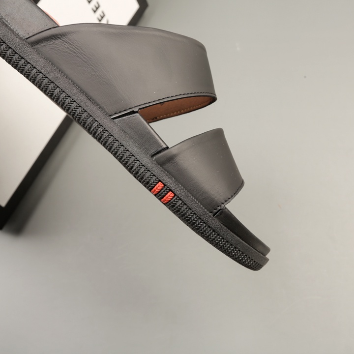 Dép quai ngang hàng hiệu da bò thật KEEDO TN-9021