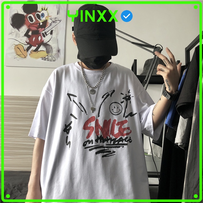 Áo thun nam nữ form rộng Yinxx, áo phông tay lỡ ATL58
