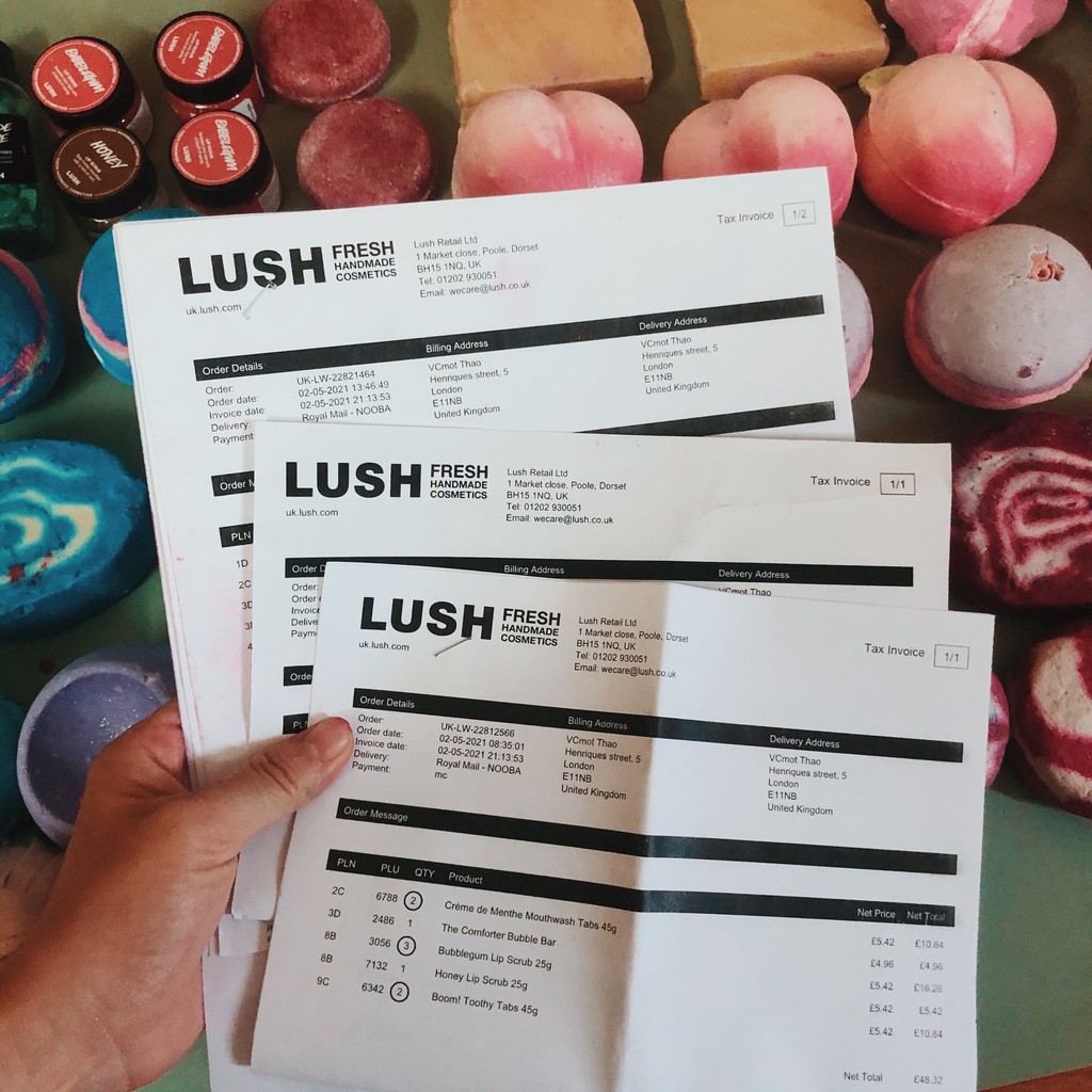 Viên sủi bọt bồn tắm Lush - The Comforter bath bomb