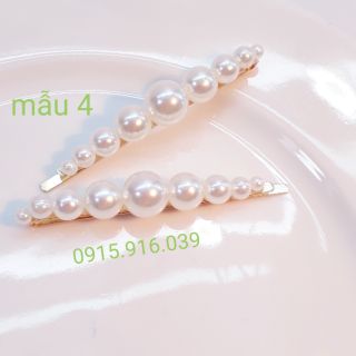 Kẹp tóc đính hạt châu xinh xắn