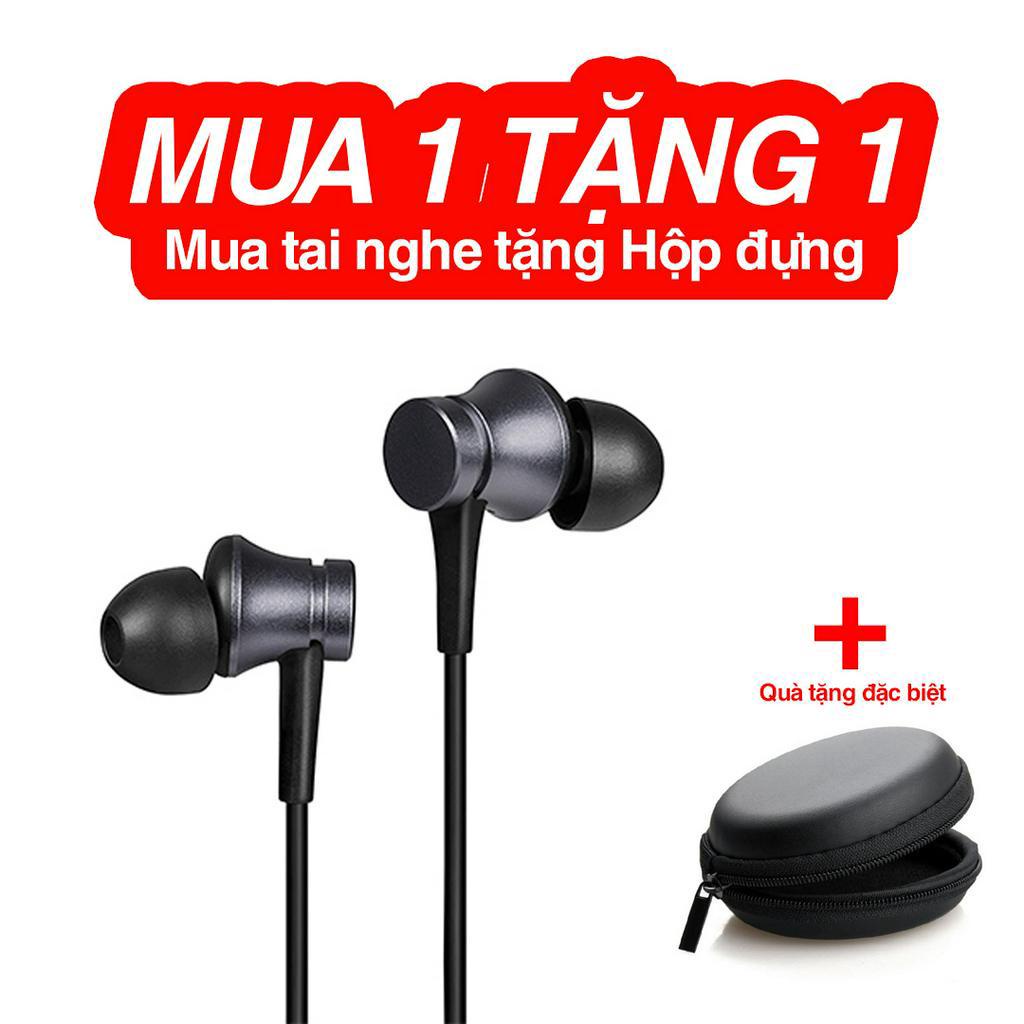 Tai nghe nhét tai Xiaomi Jack 3.5mm có dây có micro BACARAT kèm hộp đựng Bảo hành lỗi 1 đổi 1