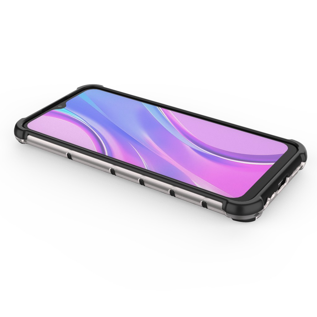 Ốp lưng Xiaomi Redmi 9 chống sốc vân tổ Ong kiểu dáng UAG cao cấp siêu bền