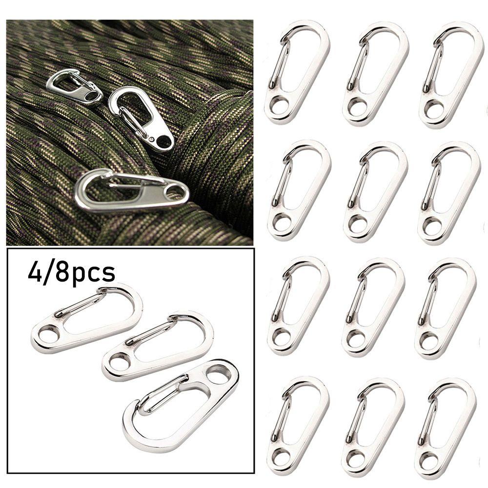 Set 4 / 8 Móc Khóa Carabiner Chữ D Đa Năng Tiện Dụng