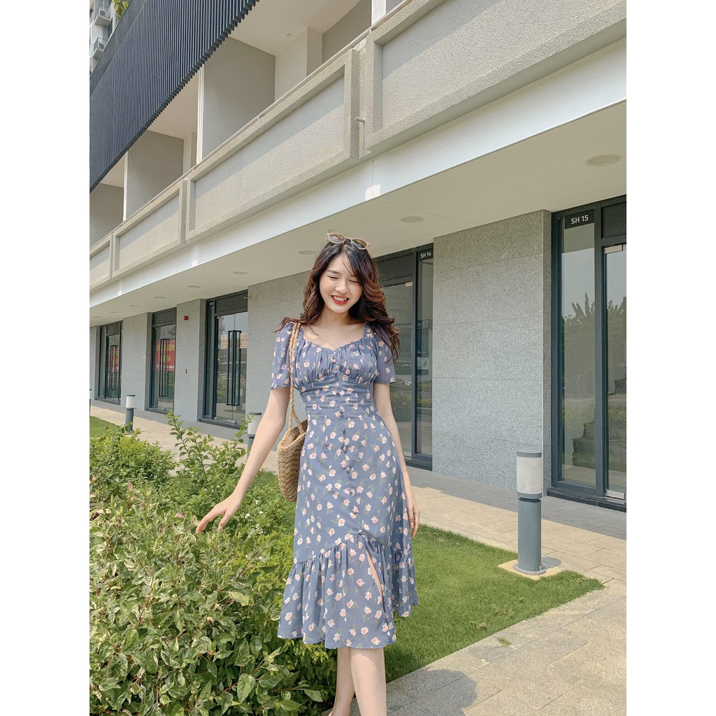 [Mã SKAMA06 giảm 8% tối đa 50K đơn 250K] Đầm TIELA dài - Chân Bèo Voan Lót Lụa Cao Cấp