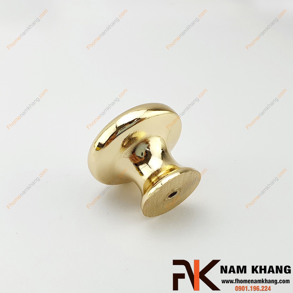 Tay nắm tủ sứ trắng vàng NK020L-TV