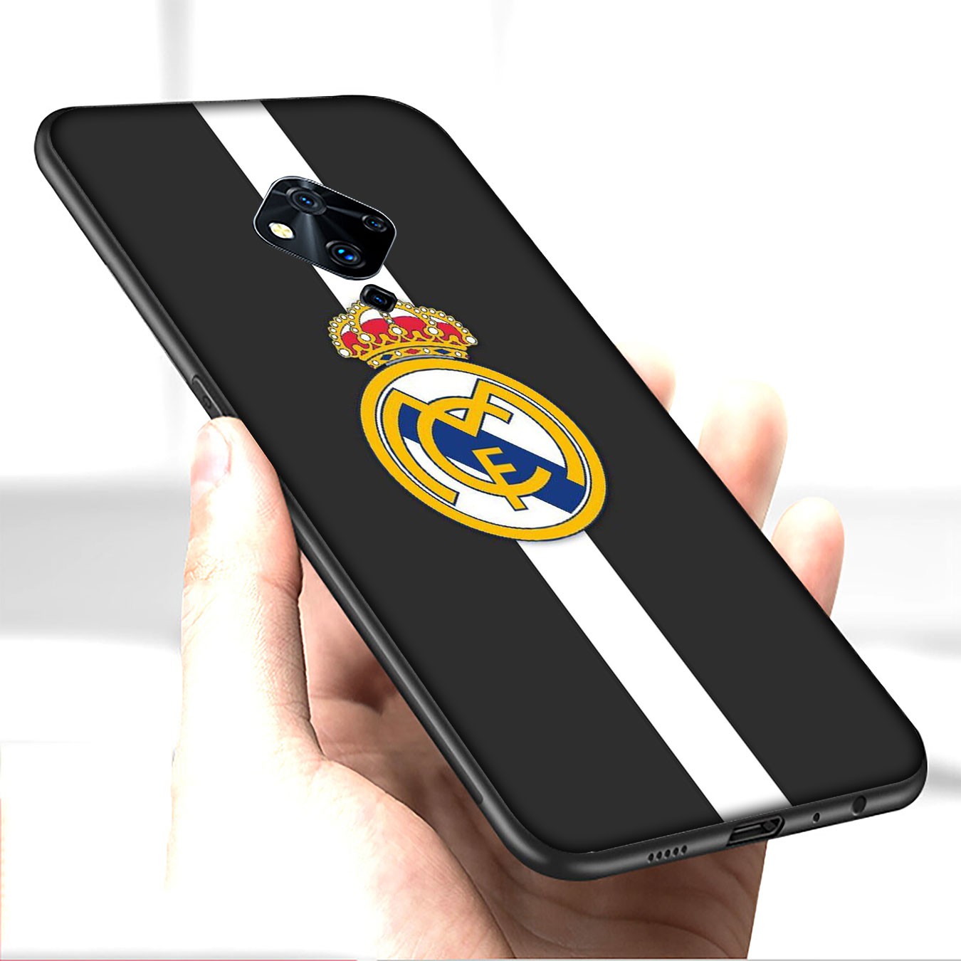 Ốp điện thoại silicon hình logo CLB Real Madrid cho Samsung Galaxy A11 A31 A10 A20 A30 A50 A10S A20S A30S A50S A71 A51