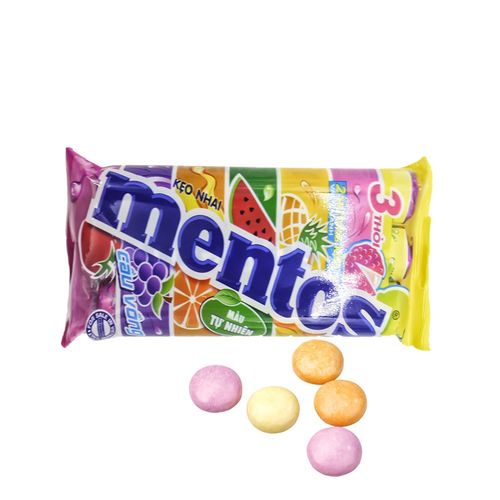 Combo 3 thỏi kẹo mềm Mentos Kidz