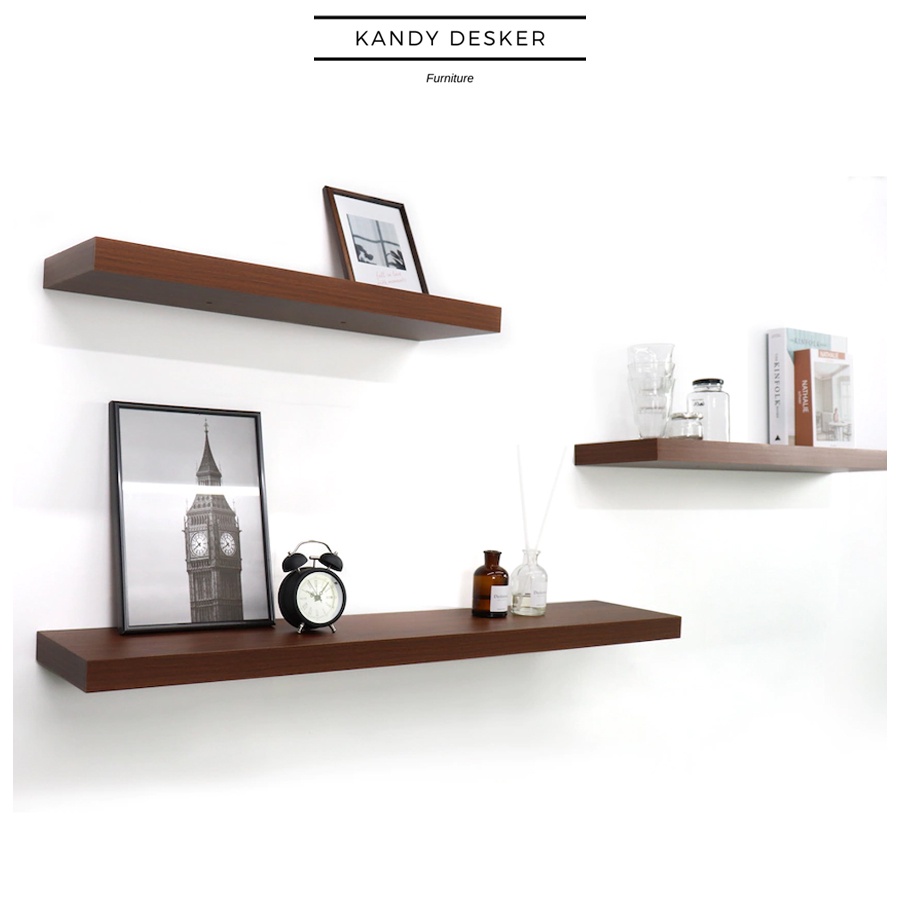 Giá sách treo tường, kệ gỗ trang trí KanDy KG003