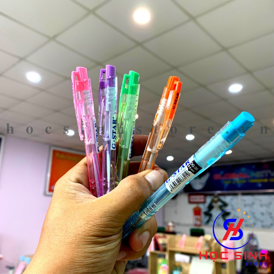 Gói 5 cây bút bi OG-38 Xanh Thái Lan hiệu GSTAR - Học Sinh Store