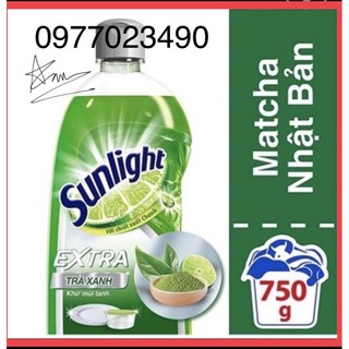 Nước rửa chén Sunlight hương trà xanh Matcha Nhật chai 750g